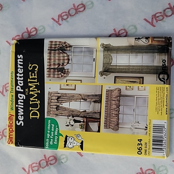 Simplicity Window Treatments Sewing Pattern 0634 Uncut 2002 - Picture 1 of 7